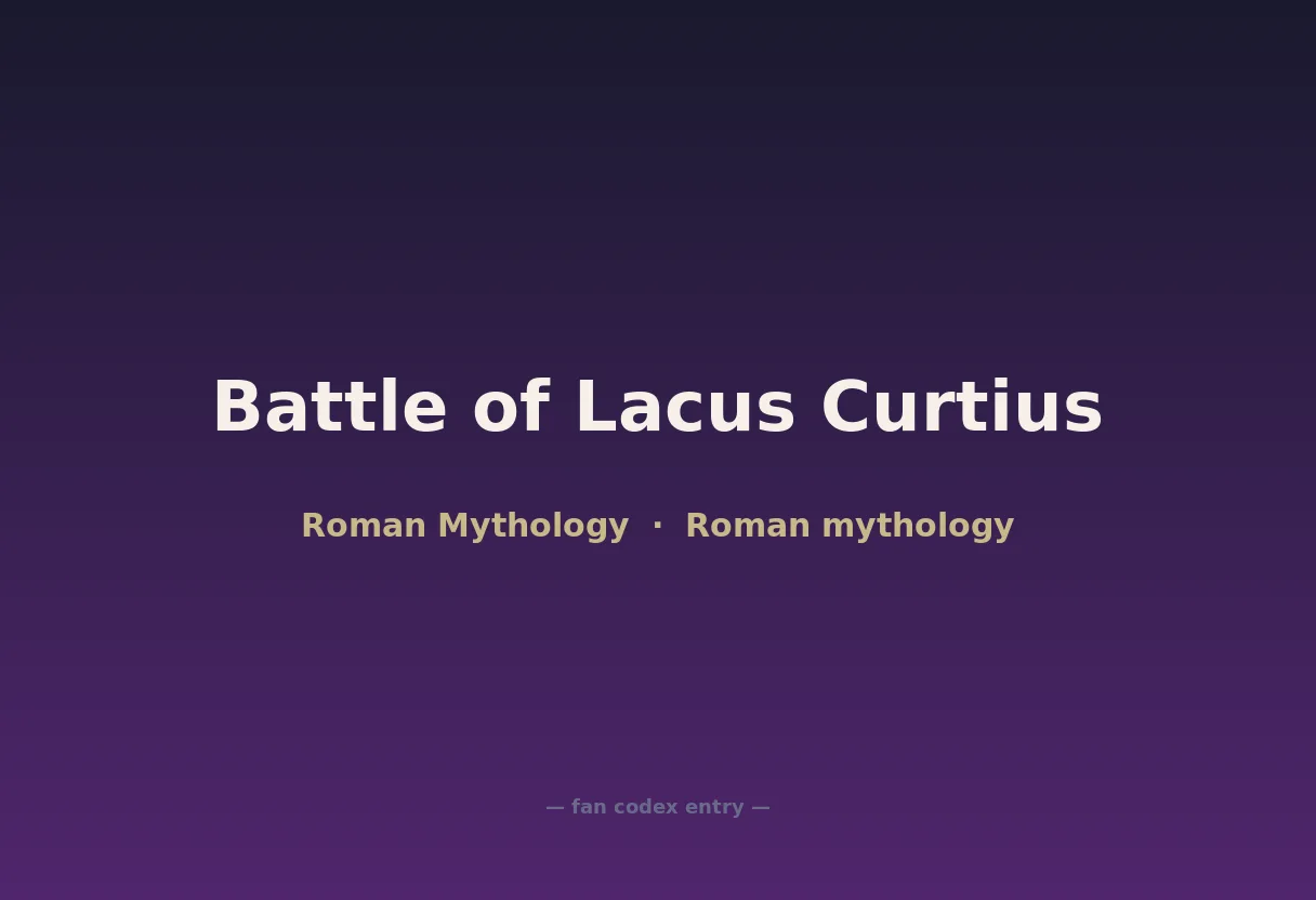 Battle of Lacus Curtius