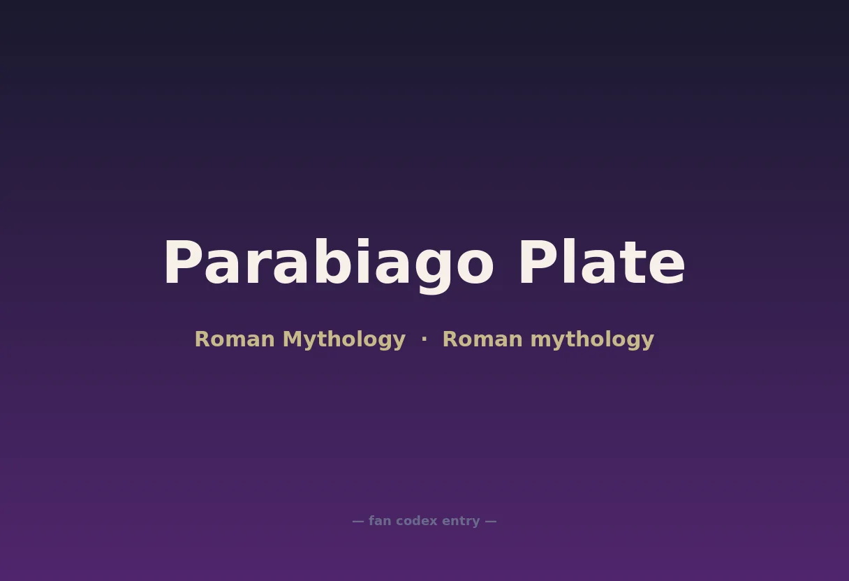 Parabiago Plate